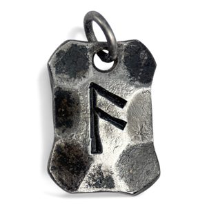 ANSUZ, KOVANÁ RUNA, AMULET - KOVANÉ ŠPERKY - ŠPERKY