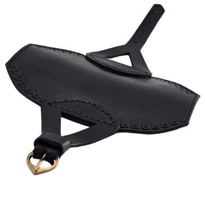 LUKOSTŘELECKÝ NÁTEPNÍK PERCY, KOŽENÝ, ČERNÝ - PŘÍSLUŠENSTVÍ PRO LUKY - ZBRANĚ