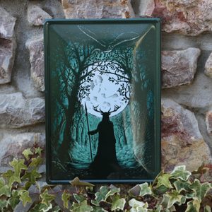 HERNE STRÁŽCE LESA OBRAZ SMALT VHODNÝ NA FASÁDY BUDOV - CEDULE - HOME DECOR