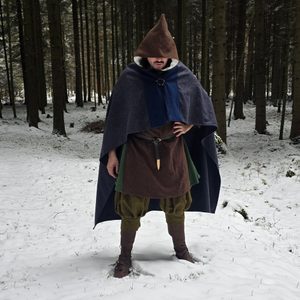 VIKINGSKÁ KÁPĚ, PODŠITÁ, VLNA A LEN - PÁNSKÉ ODĚVY - MÓDA
