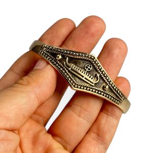 VIKINSKÁ LOĎ, NÁRAMEK VIKING, BRONZ - NÁRAMKY - ŠPERKY