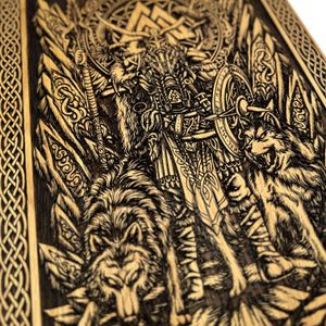 ODIN, NÁSTĚNNÁ DEKORACE, DŘEVO 32X46CM - DŘEVĚNÉ OBRAZY - HOME DECOR
