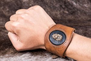 LVÍ SRDCE, KOŽENÝ NÁRAMEK - NÁRAMKY Z KŮŽE - SEDLÁŘSTVÍ