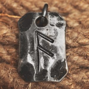 ANSUZ, KOVANÁ RUNA, AMULET - KOVANÉ ŠPERKY - ŠPERKY