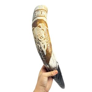 ODIN, ZDOBENÝ VIKINGSKÝ ROH - ROHY NA PITÍ - STOLOVÁNÍ