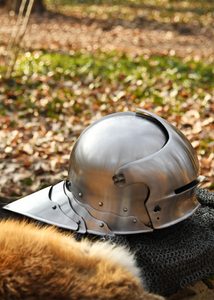 PŘILBA NĚMECKÝ ŠALÍŘ, CCA 1490, 1.6 MM - STŘEDOVĚKÉ PŘILBY - ZBROJE