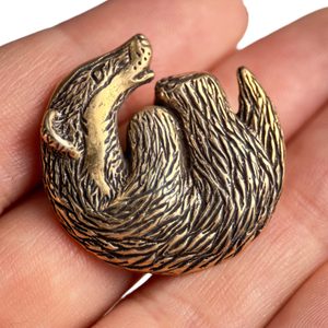 JEZEVEC, PŘÍVĚŠEK, BRONZ - PŘÍVĚSKY - ŠPERKY