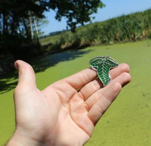 ELFÍ LIST S VITRÁŽÍ, PŘÍVĚŠEK - FANTASY AMULETY - ŠPERKY