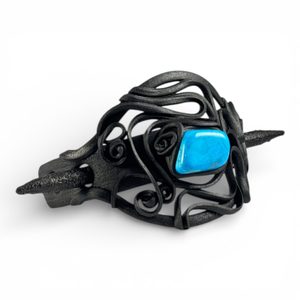 VLASOVÁ SPONA S TYRKENITEM - SPONY DO VLASŮ - ŠPERKY