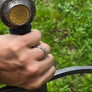 STŘÍBRNÝ PRSTEN PŘÁTELSTVÍ - FEDE RING, STŘEDOVĚKÝ, AG 925 - PRSTENY - STŘÍBRNÉ ŠPERKY