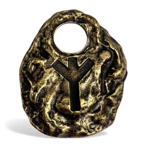 ALGIZ - RUNOVÝ AMULET, STAROMOSAZ - RUNY - ŠPERKY