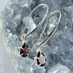Adrianna Silver Earrings with Glass, 925 Silver