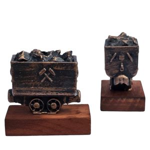 DŮLNÍ VOZÍK, MINIATURA - HISTORICKÉ MINIATURY - HOME DECOR