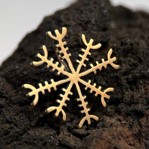 AEGISHJALMUR - ISLANDSKÁ RUNA, PŘÍVĚŠEK, BRONZ - PŘÍVĚSKY - ŠPERKY