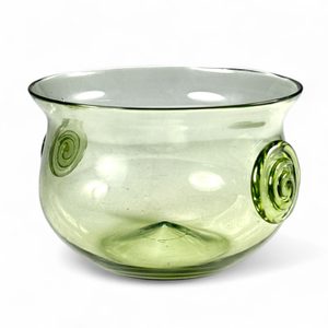 HISTORICKÁ SKLENĚNÁ MÍSA, INSPIRACE ANTIKOU, LESNÍ ZELENÉ SKLO - HISTORICKÉ SKLO - STOLOVÁNÍ