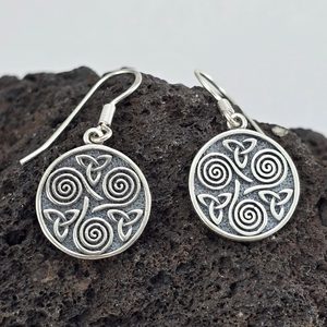 DRUIDSKÁ SPIRÁLA, TRISKEL, SADA STŘÍBRNÝCH ŠPERKŮ, AG 925 - SETY STŘÍBRNÝCH ŠPERKŮ - STŘÍBRNÉ ŠPERKY