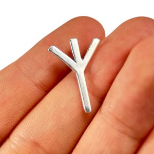 ALGIZ, STŘÍBRNÁ RUNA AG 925 - PŘÍVĚSKY - STŘÍBRNÉ ŠPERKY