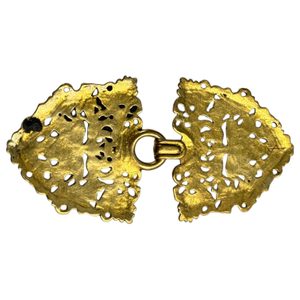 ZELENÝ MUŽ, BROŽ NA PLÁŠŤ, BRONZ - BROŽE A KNOFLÍKY - ŠPERKY