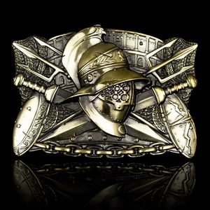 GLADIATOR, PŘEZKA NA OPASEK, MOSAZ - SPONY A KOVÁNÍ - SEDLÁŘSTVÍ