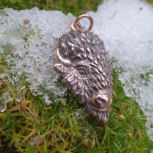 TATANKA - BIZON PŘÍVĚŠEK BRONZ - PŘÍVĚSKY - ŠPERKY