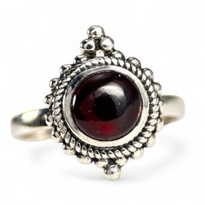 ANTONIA, PRSTEN, GRANÁT STŘÍBRO 925/1000 - PRSTENY - STŘÍBRNÉ ŠPERKY