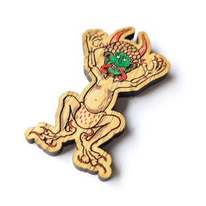 STŘEDOVĚKÝ PIN ANIMUS CODICIS - STŘEDOVĚKÉ POUTNICKÉ ODZNAKY - ŠPERKY