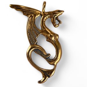 VODNÍ DRAK, PŘÍVĚŠEK BRONZ - PŘÍVĚSKY - ŠPERKY