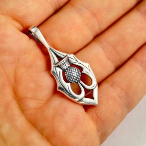 ALBA - SKOTSKÝ BODLÁK, STŘÍBRNÝ PŘÍVĚSEK, AG 925 - PŘÍVĚSKY - STŘÍBRNÉ ŠPERKY