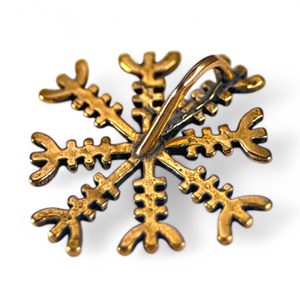 AEGISHJALMUR - ISLANDSKÁ RUNA, PŘÍVĚŠEK, BRONZ - PŘÍVĚSKY - ŠPERKY