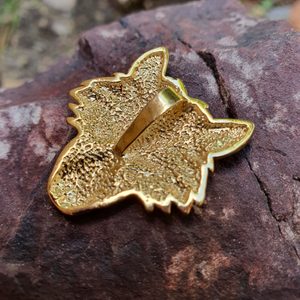 VUK - VLK, VLČÍ HLAVA, AMULET POZLACENO - POZLACENÉ ŠPERKY - ŠPERKY