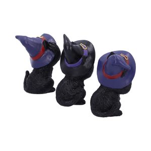 TŘI KOŤÁTKA, ČARODĚJNICE - NEVIDÍM, NEMLUVÍM, NESLYŠÍM - FIGURKY - HOME DECOR