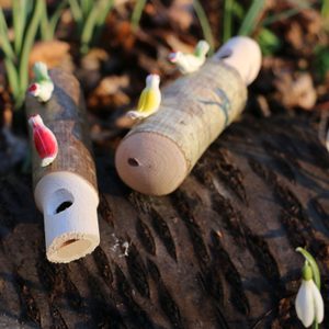 PÍŠŤALKA DŘEVĚNÁ, KUKAČKA - SOŠKY, RELIÉFY, TRUHLY - HOME DECOR