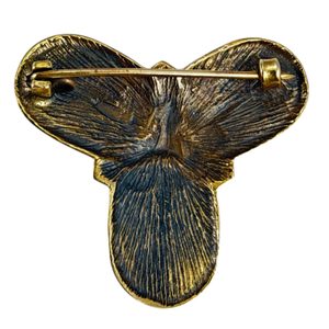 TROJLÍSTKOVÁ BROŽ, VIKINGSKÁ, BRONZ - BROŽE A KNOFLÍKY - ŠPERKY