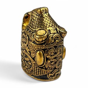 KONCOVKA VIKINGSKÉHO NOŽE OSEBERG, BRONZ - MATERIÁL NA STŘENKY NOŽŮ - ZBRANĚ