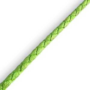 Cordon tressé ciré, coton 4 mm, 1 m