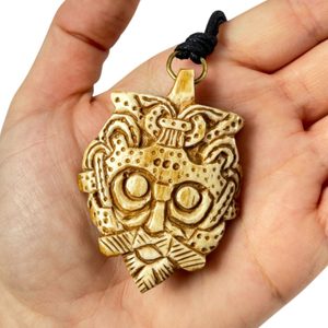 ODIN, PŘÍVĚSEK, VYŘEZÁVANÝ, ROH - KOST A PAROH - ŠPERKY