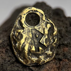 RAIDHO - RUNOVÝ AMULET, STAROMOSAZ - RUNY - ŠPERKY