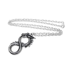 NÁHRDELNÍK INFINITY DRAGON, ALCHEMY GOTHIC - NÁHRDELNÍKY - ŠPERKY