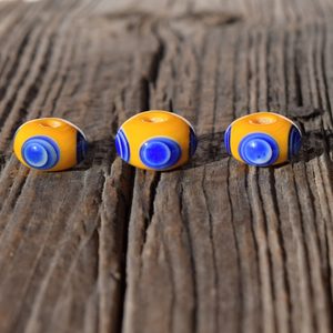 KELTSKÝ KORÁLEK S DVOJITÝMI OČKY, REPLIKA HALLSTAT - HISTORICKÉ KORÁLKY - ŠPERKY