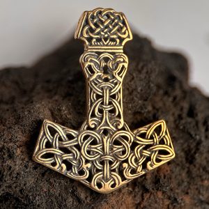 MJÖLNIR THOROVO KLADIVO BRONZOVÝ PŘÍVĚŠEK - PŘÍVĚSKY - ŠPERKY