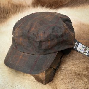 RYBÁŘSKÁ VOSKOVANÁ ČEPICE RAIN HAT WAX TARTAN, IRSKO - ČEPICE - MÓDA