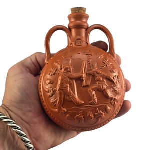 GLADIATOR, ŘÍMSKÁ KERAMICKÁ AMPULKA - HISTORICKÁ KERAMIKA - STOLOVÁNÍ