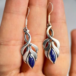 COLLEEN, STŘÍBRNÉ NÁUŠNICE, LAPIS LAZULI, AG 925 - NÁUŠNICE S KAMENY, STŘÍBRO - STŘÍBRNÉ ŠPERKY