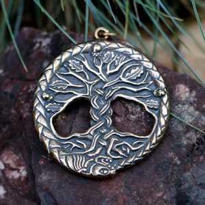 KELTSKÝ DUB POSVÁTNÝ STROM ŽIVOTA PŘÍVĚŠEK BRONZ - PŘÍVĚSKY - ŠPERKY