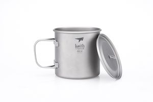 TITANOVÝ HRNEK S POKLIČKOU 650 ML KEITH - TITANOVÉ VYBAVENÍ - TÁBOŘENÍ A ŘEMESLA