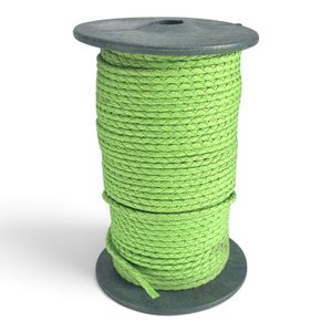 Cordon tressé ciré, coton 4 mm, 1 m