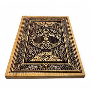 ARBOR VITAE STROM ŽIVOTA, NÁSTĚNNÁ DEKORACE, DŘEVO 32X44CM - DŘEVĚNÉ OBRAZY - HOME DECOR