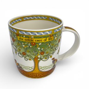 PORCELÁNOVÝ KELTSKÝ HRNEK, STROM ŽIVOTA - UŽITNÁ KERAMIKA - STOLOVÁNÍ