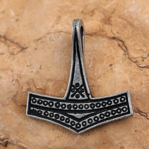 THOROVO KLADIVO, DÁNSKO, ROMERSDAL, MALÉ, ZINEK, STAROSTŘÍBRO - VIKINGSKÉ AMULETY - ŠPERKY