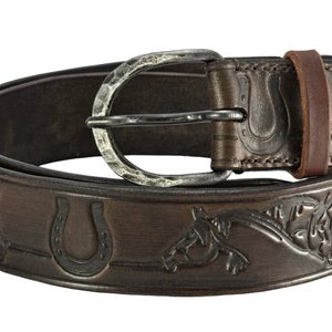 WESTERN, KOŽENÝ OPASEK, KONĚ - OPASKY Z KŮŽE - SEDLÁŘSTVÍ